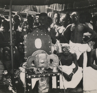 A 1935 photo of the Golden Stool. (Photo: British National Archives)